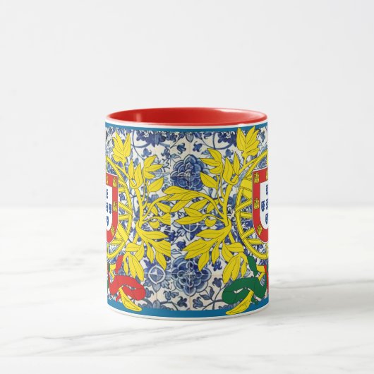 Tasse Azulejo mit portugiesischem Wappen (Zentrum)