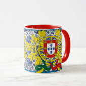 Tasse Azulejo mit portugiesischem Wappen (VorderseiteRechts)