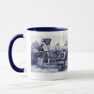 Tasse Azulejo Wine Harvest