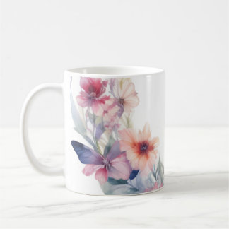 Tasse B Blume & Schmetterlinge