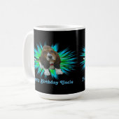 Tasse Baby Basset Hound Happy Geburtstag Onkel (Vorderseite Links)