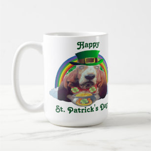 Tasse Baby Basset Hound Happy St. Patrick's Day