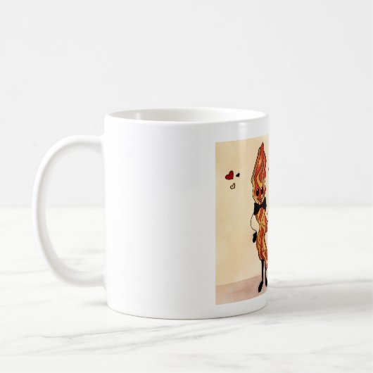 Tasse Bacon und Eier (Links)