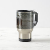 Tasse Basset Hound am Meer (VorderseiteRechts)