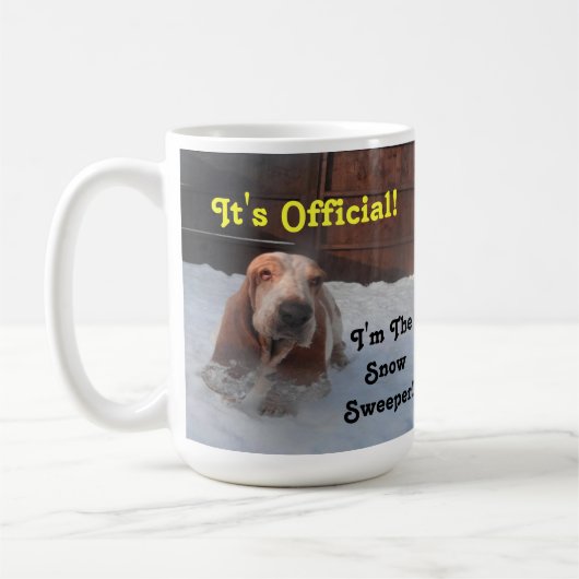 Tasse Basset Hound Snow Sweeper (Links)