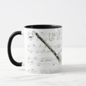 Tasse - Bassklarinette mit Blattmusik (Links)