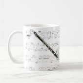 Tasse - Bassklarinette mit Blattmusik (Links)