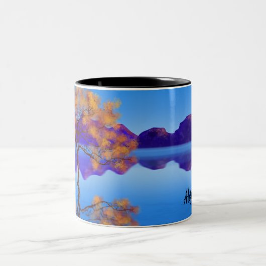 Tasse "Baum am blauen See" (Mittel)