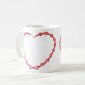 Tasse - Beaded Red Heart (Vorderseite Links)
