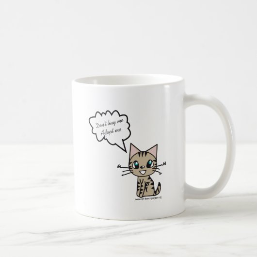 Tasse Becher Adopt mich (Rechts)