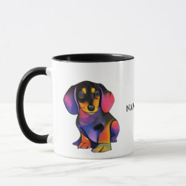 Tasse/Becher der niedlichen DACKEL mit bearbeitbar Tasse