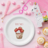 Tasse Beerensüße Erdbeeren Pappteller (Party)