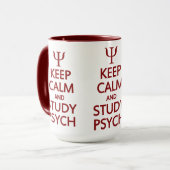 Tasse behalt Calm & Study Psych - wählen Sie Stil, (Vorderseite Links)