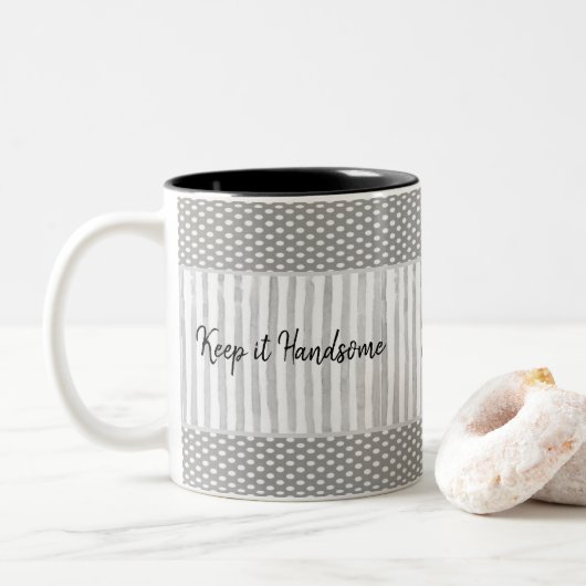 Tasse Behalte sie Handsome Stripe Punkt (Mit Donut)