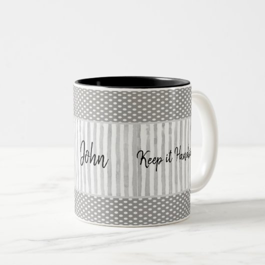 Tasse Behalte sie Handsome Stripe Punkt (VorderseiteRechts)