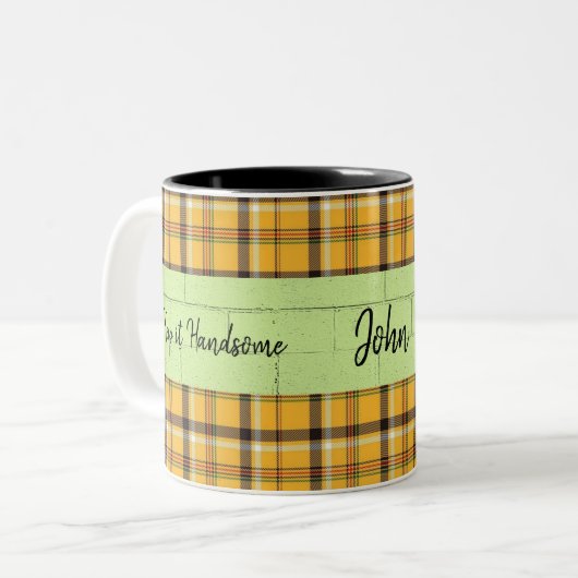 Tasse Behalten Handsome Kariert (Vorderseite Links)