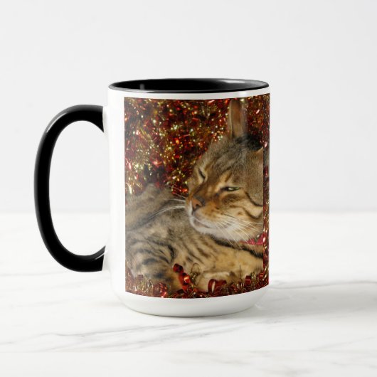 Tasse - bengalische Katze (Links)