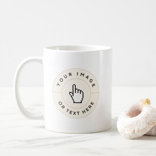 Tasse - Benutzerdefiniert (Bild/Text hinzufügen) (Mit Donut)