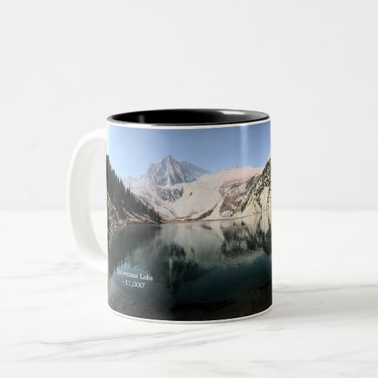 Tasse Berg - Schneemasse (Vorderseite Links)
