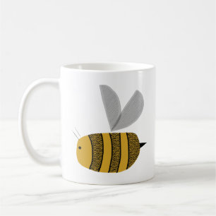 Tasse - beschäftigte Hummel-Biene