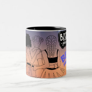 Tasse 'Best Friends Forever' mit süßen Cartoon-Kin