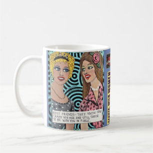 Tasse-Beste Freunde, können sie, verrückt Sie si Kaffeetasse