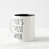 Tasse 'Bester Anwalt der Welt' Lustiges Geschenk f (Vorderseite Links)
