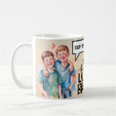 Tasse "Bester Bruder überhaupt" mit herzlicher Lie (Links)
