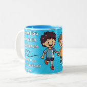 Tasse "Bester Bruder überhaupt" mit herzlicher Lie (Vorderseite Links)