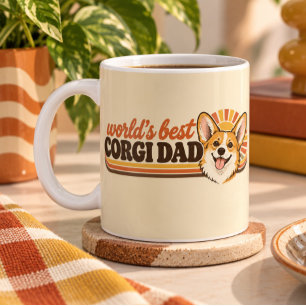 Tasse 'Bester Corgi-Vater der Welt' Lustige Corg