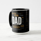 Tasse 'Bester Vater Aller Zeiten' | Respekt Held V (Vorderseite Links)