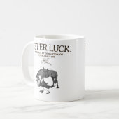 TASSE BET'ER GLÜCK-B/W (Vorderseite Links)