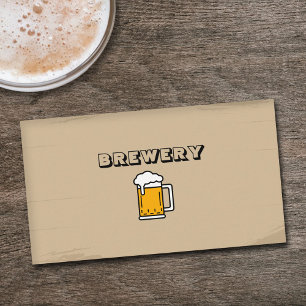 Tasse Bier - Brauerei Rustikal Visitenkarte