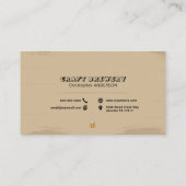 Tasse Bier - Brauerei Rustikal Visitenkarte (Rückseite)