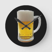Tasse Bier Runde Wanduhr (Vorderseite)