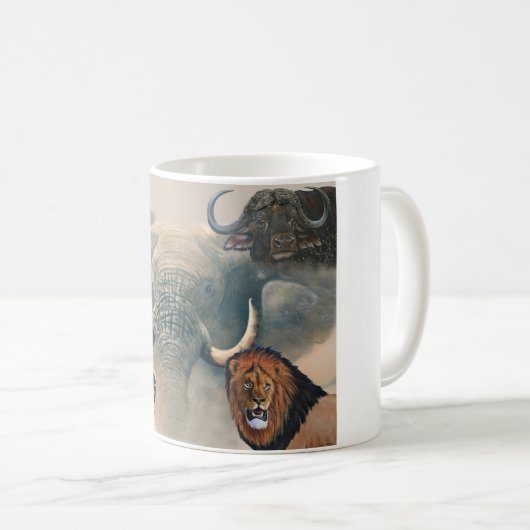 Tasse Big Five (VorderseiteRechts)