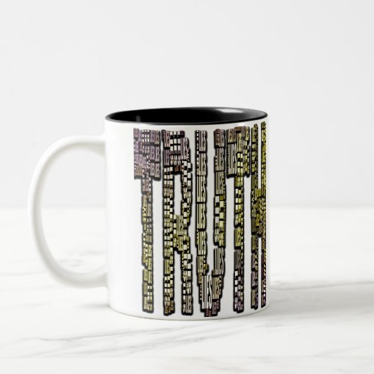 Tasse Big Truth Kleine Lies Funny Text Joke (Links)