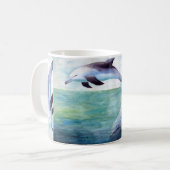 Tasse Bild mit drei Delphinen (Vorderseite Links)