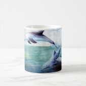 Tasse Bild mit drei Delphinen (Mittel)