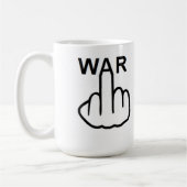 Tasse Bird Drehe Krieg ist schrecklich (Links)