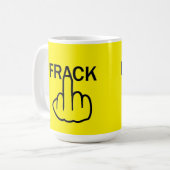 Tasse Bird Drehe Stopp Fracking (Vorderseite Links)