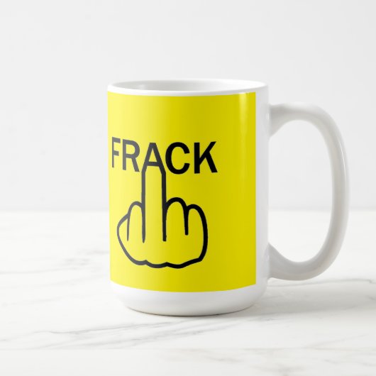 Tasse Bird Drehe Stopp Fracking (Rechts)