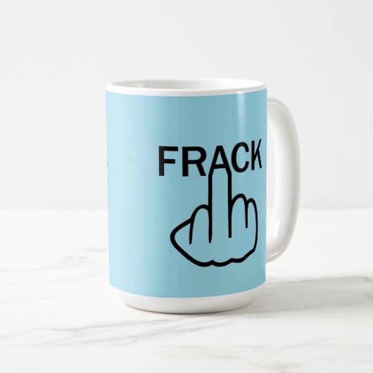 Tasse Bird Drehe Stopp Fracking (VorderseiteRechts)