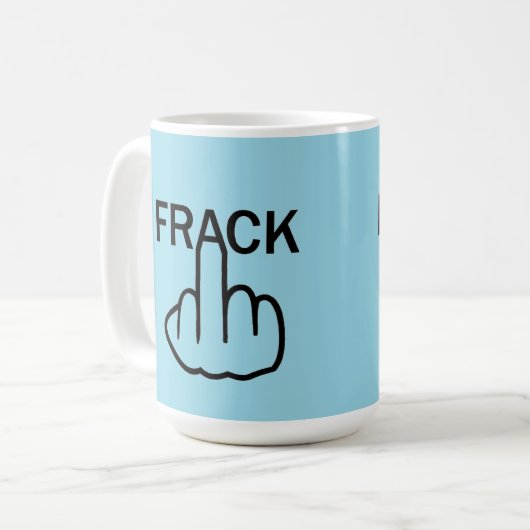 Tasse Bird Drehe Stopp Fracking (Vorderseite Links)