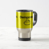 Tasse Bird Drehend Demokraten Drehte (VorderseiteRechts)