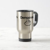 Tasse Bird Drehend Demokraten Drehte (VorderseiteRechts)