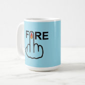 Tasse Bird Drehend Feuer Gedreht (Vorderseite Links)