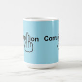 Tasse Bird Drehend Korruption Ist zum Kotzen (Mittel)