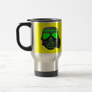 Tasse Bird Drehend Monsanto Gasmaske Gedreht