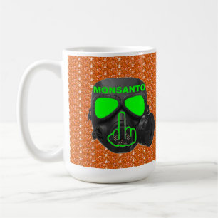 Tasse Bird Drehend Monsanto Gasmaske Gedreht